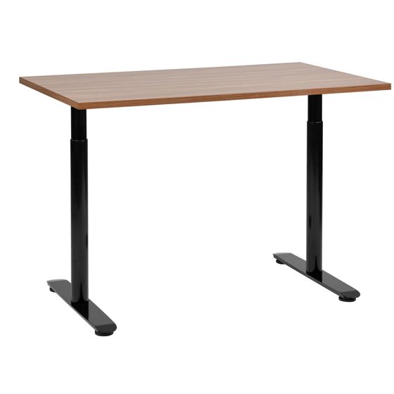 Manuelt justerbart hæve sænkebord DESTINAS 120 cm 72 cm Brun/sort