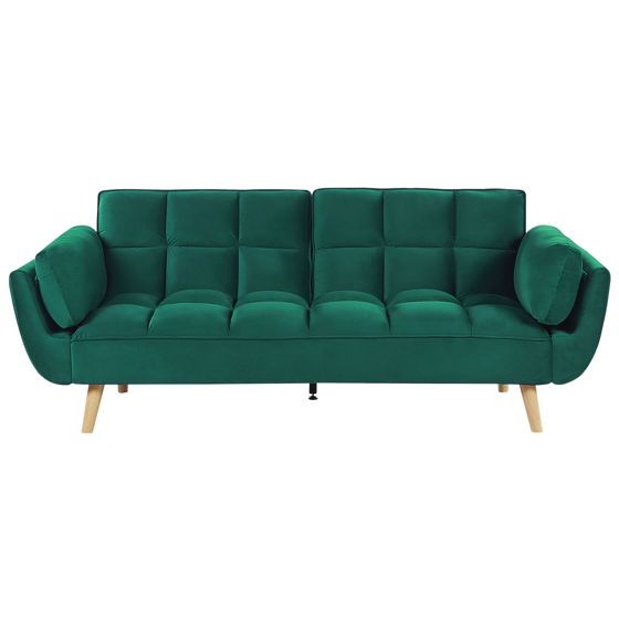 Sovesofa 3 personers ASBY Velour Grøn
