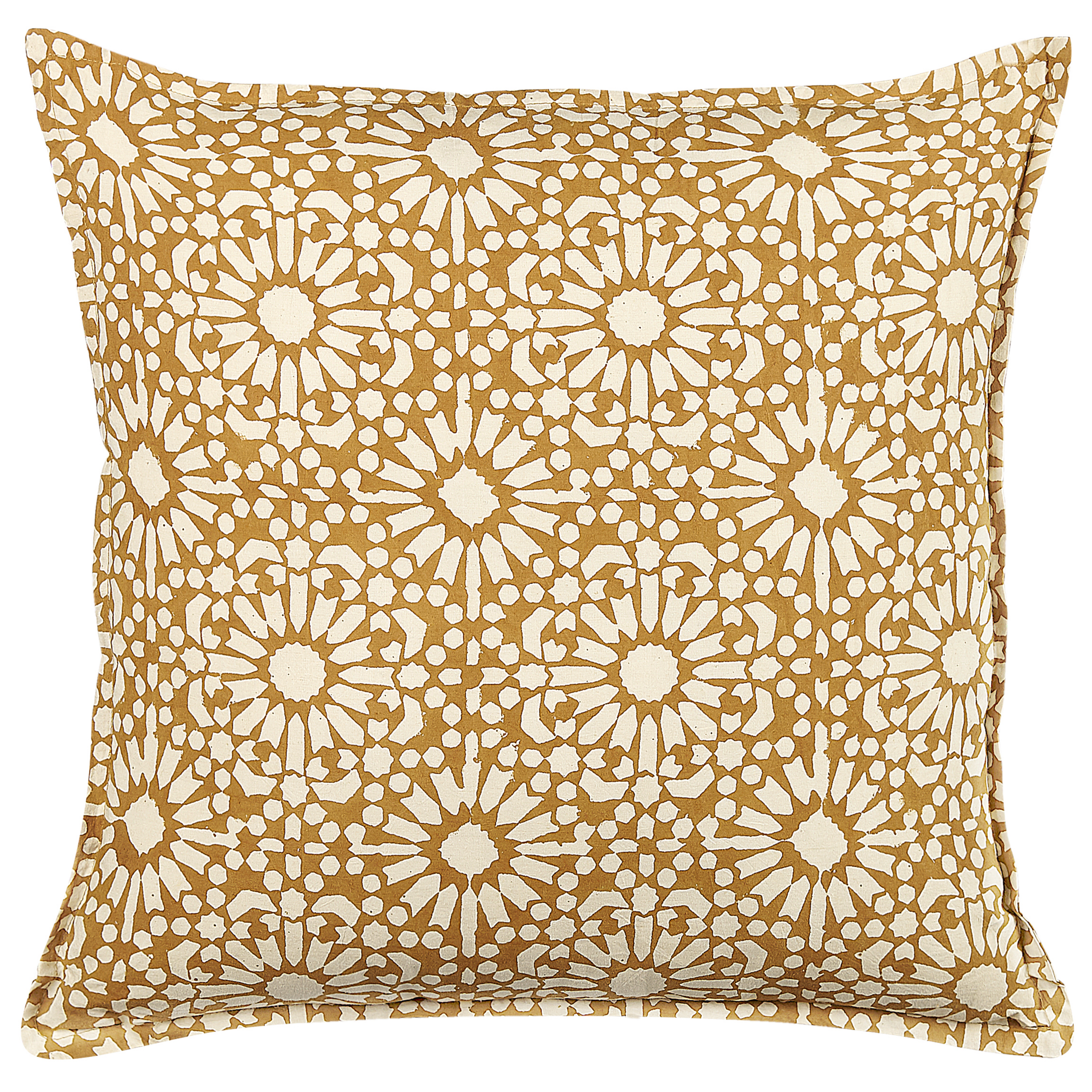 Pyntepude CEIBA 45 x 45 cm Bomuld Beige Geometrisk mønster