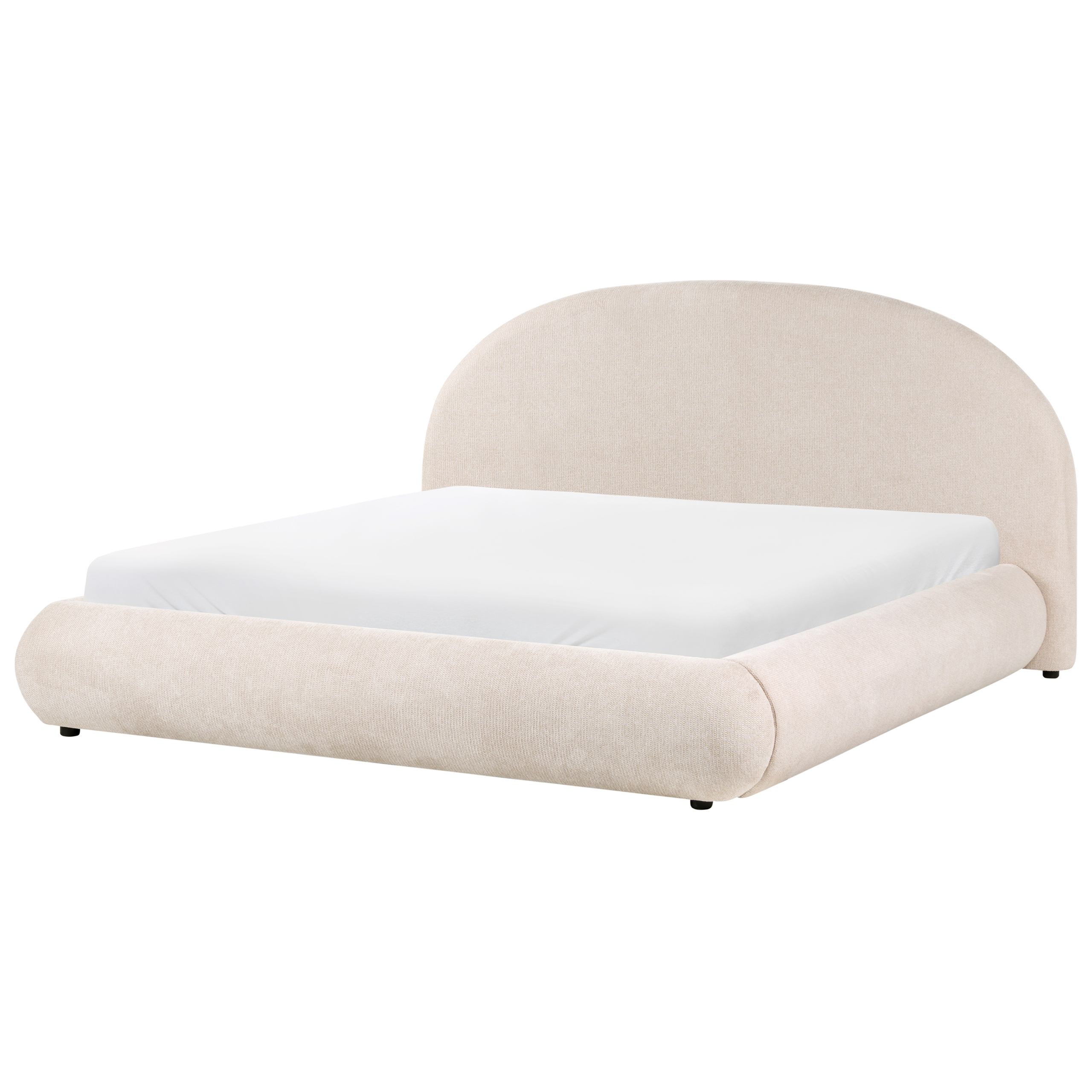 Seng med opbevaring GRASSE Lys Beige 180 x 200 cm