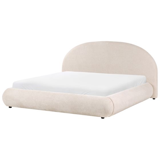 Seng med opbevaring GRASSE Lys Beige 180 x 200 cm