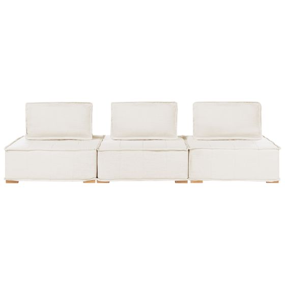 Modulsofa 3 personers TIBRO Cremehvid