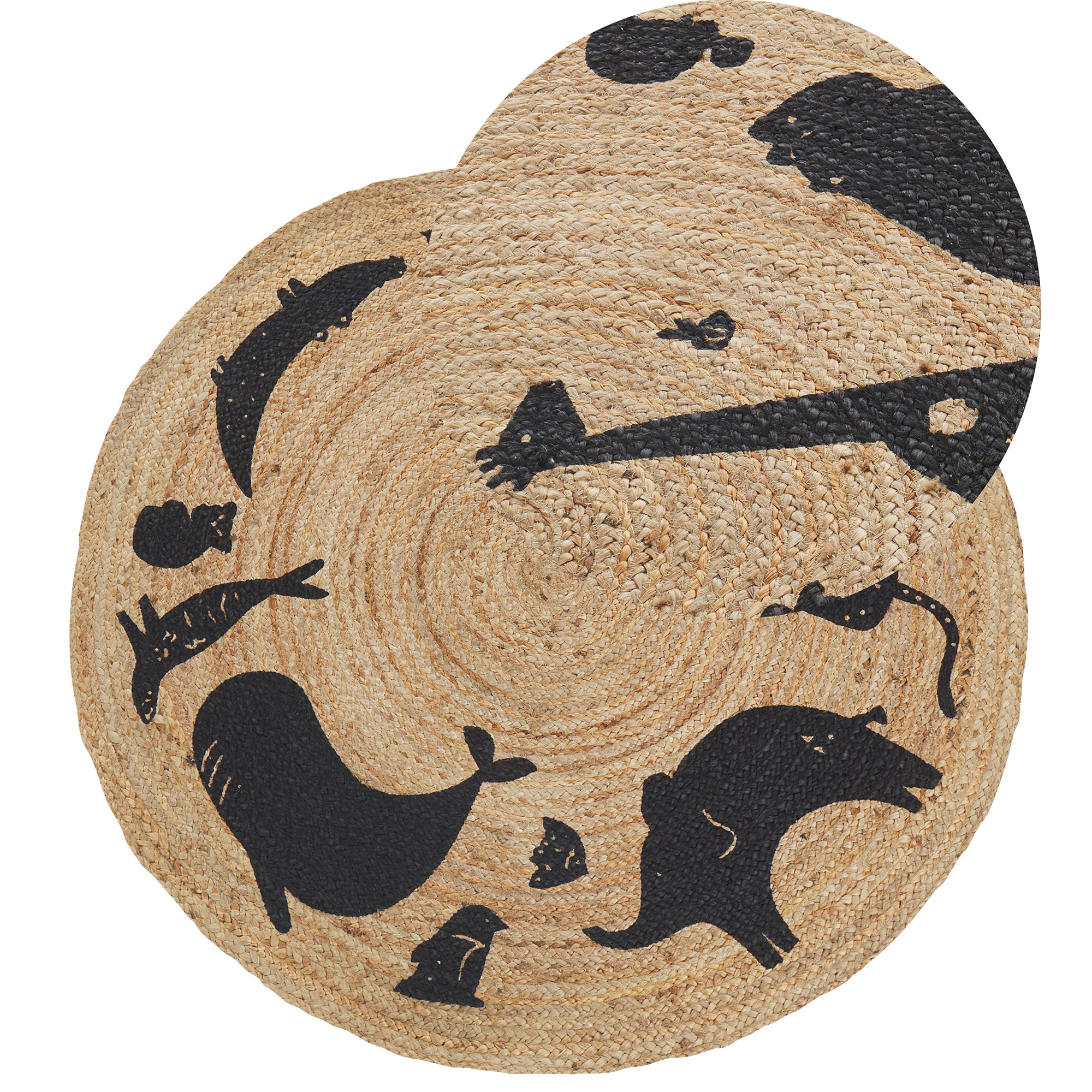 Børnetæppe EARTH Beige ø 120 cm Jute
