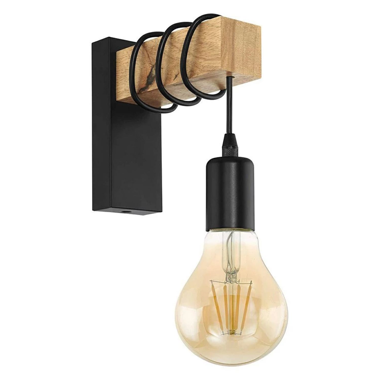 TOOLIGHT væglampe APP972-1W LINE Sort 10x17,5x10cm