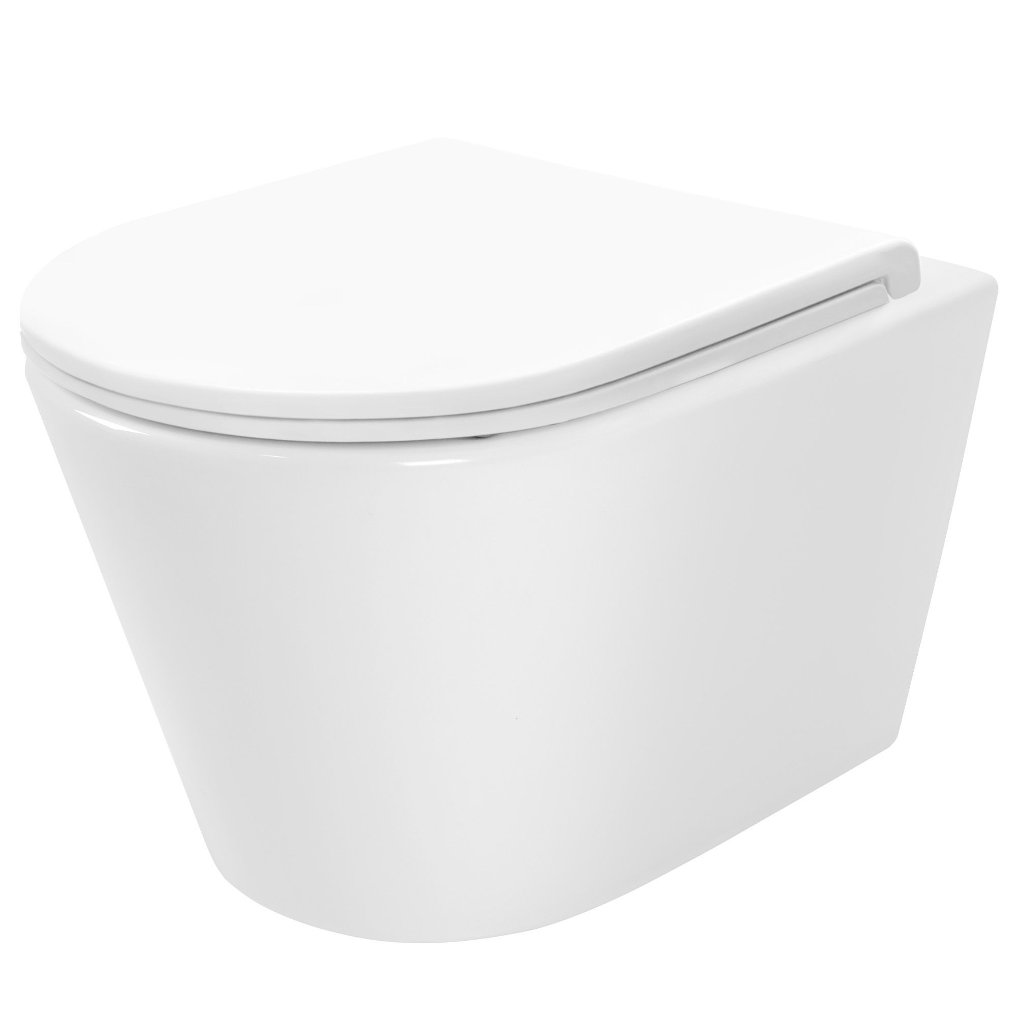 REA væghængt toilet TITO TORNADO NFQ Hvid, 49,5x36x35,5cm