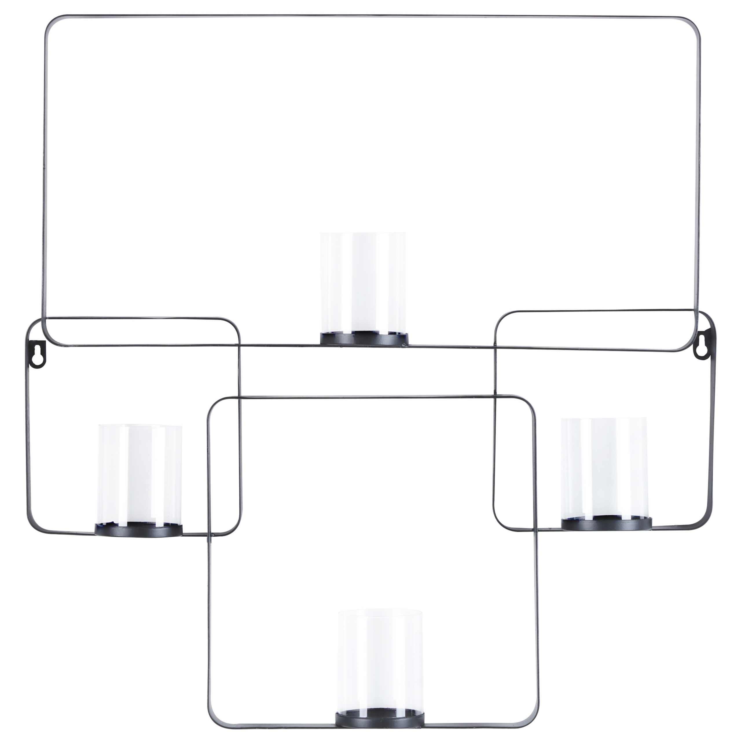 Væglysestage PALAWAN 65 cm Metal Sort