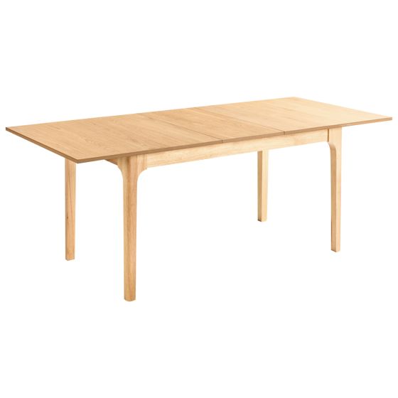 Spisebord med udtræk DELMAS Lys ask 160/200 cm 90 cm