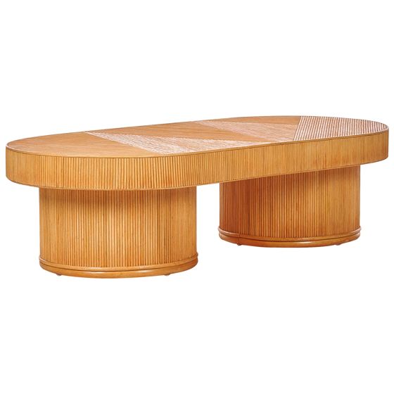 Havesofabord AIROLE 150 cm 70 cm Rattan Brun