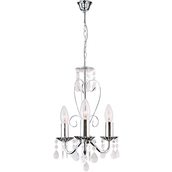 Toolight Pendellampe EBT011-3CP Krom 125x75x25cm