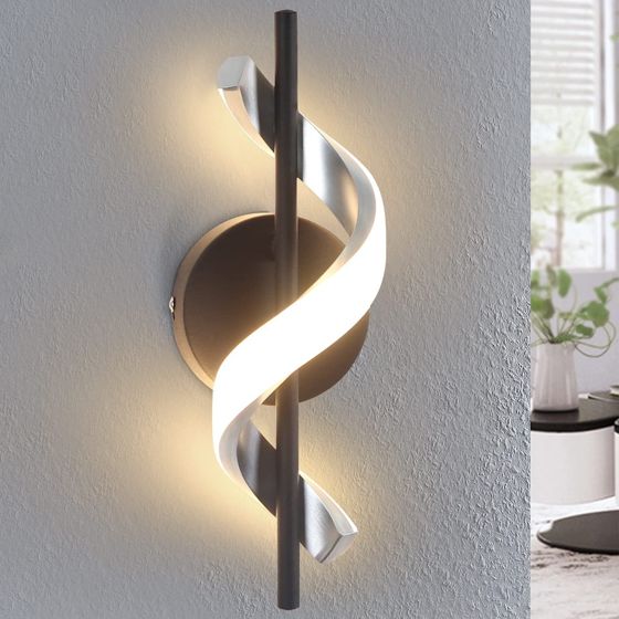 NETTLIFE LED-væglampe indendørs væglampe moderne design entrelampe til soveværelse 3000K varm hvid trappeopgangslampe
