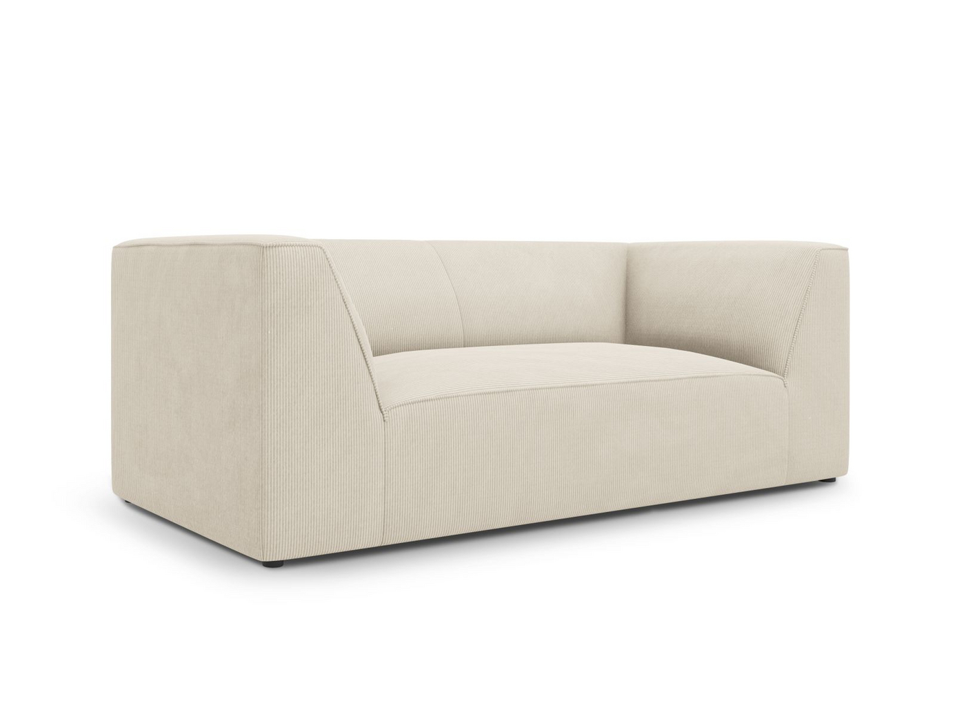 Cosmopolitan Design sofa, "Siena", 2-personers, 174 × 92 × 69 cm, Scala, sorte plastben