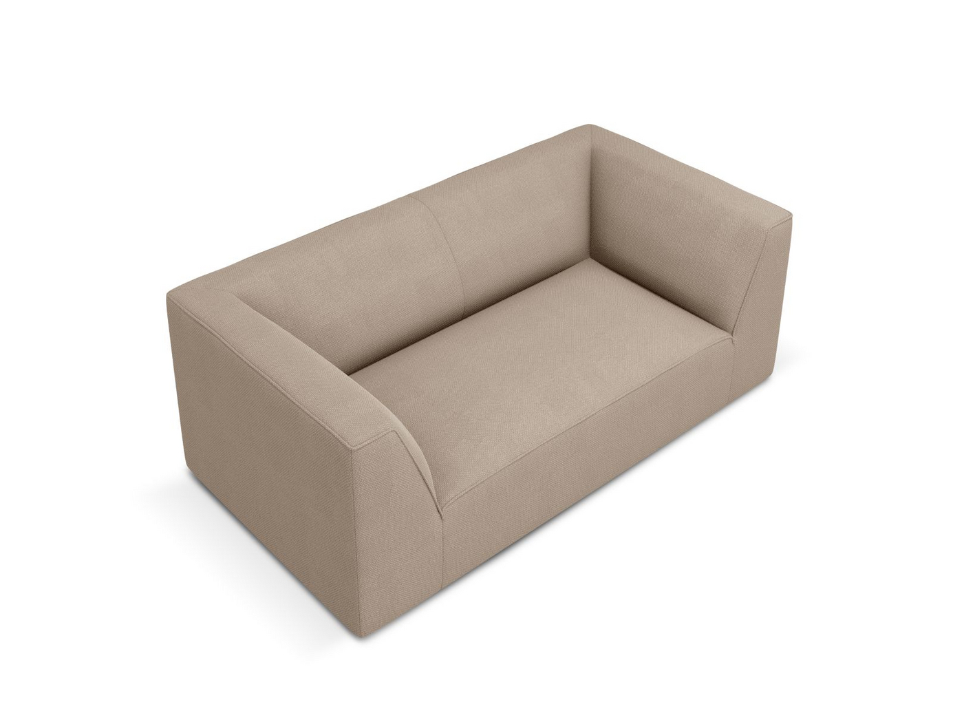 Cosmopolitan Design sofa, "Siena", 2-personers, 174 × 92 × 69 cm, Ottawa, sorte plastben