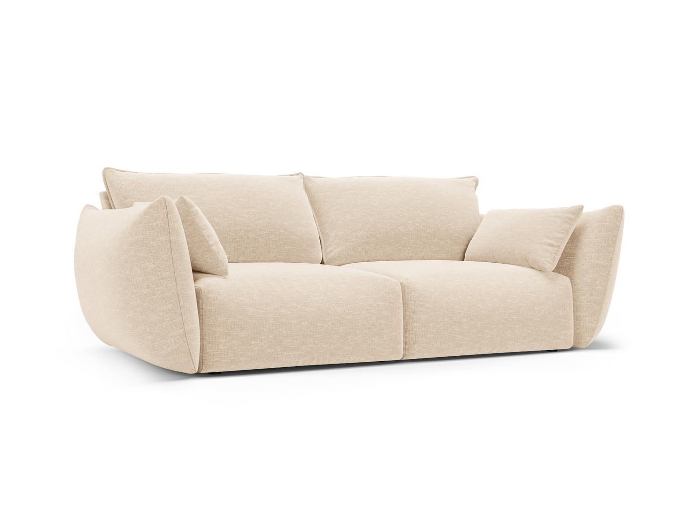 Cosmopolitan Design sofa, "Matera", 2-personers, 180 × 110 × 85 cm, Haga, sorte plastben