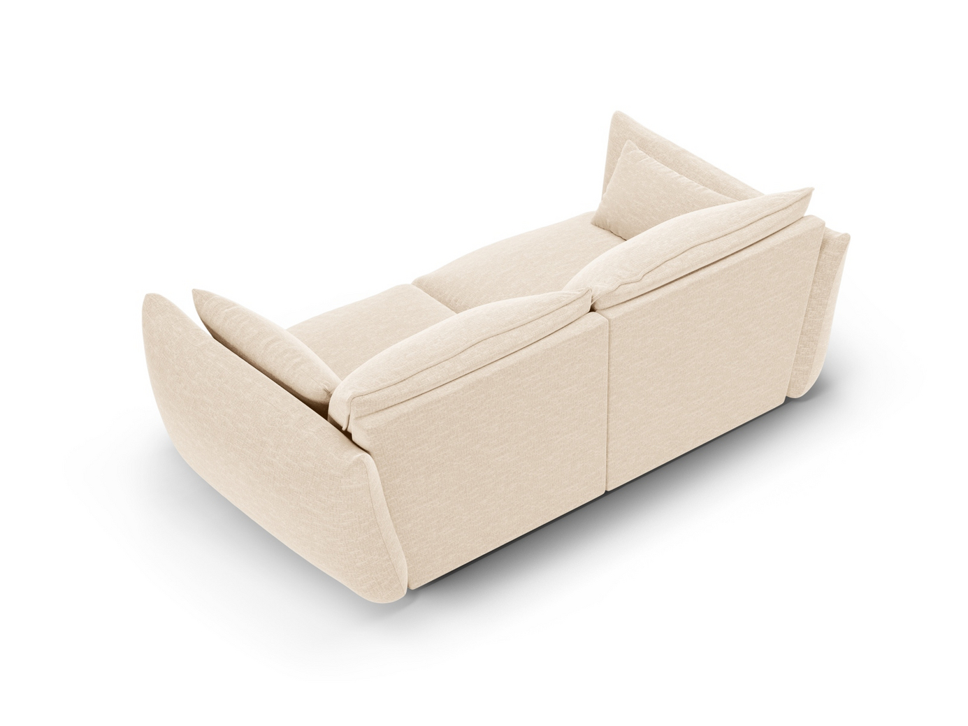 Cosmopolitan Design sofa, "Matera", 2-personers, 180 × 110 × 85 cm, Haga, sorte plastben