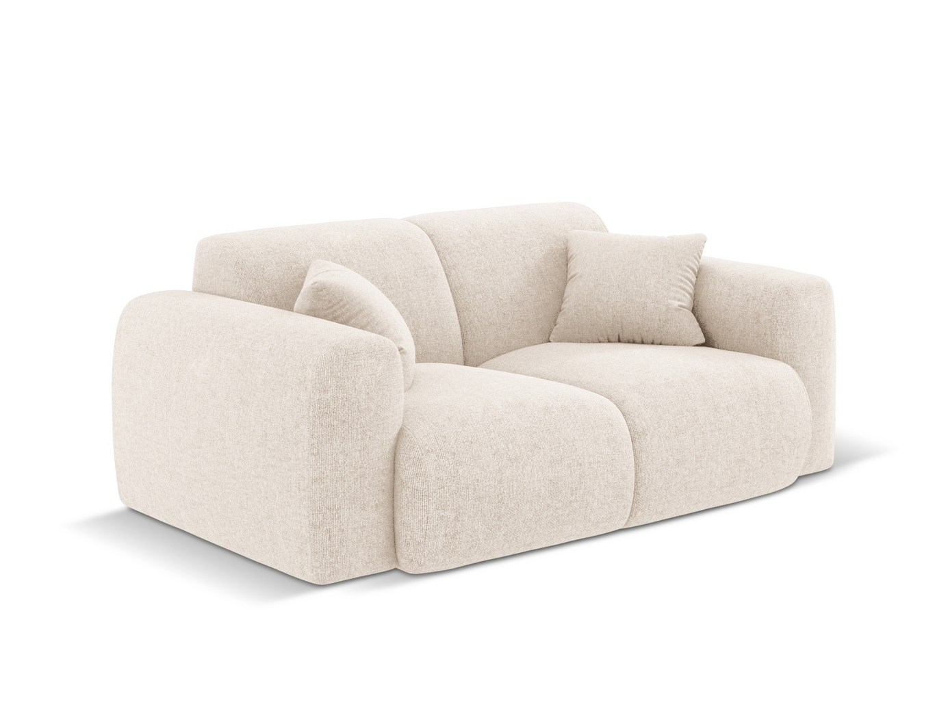 Cosmopolitan Design sofa, "Nolio", 2-personers, 170 × 95 × 72 cm, Haga, sorte plastben