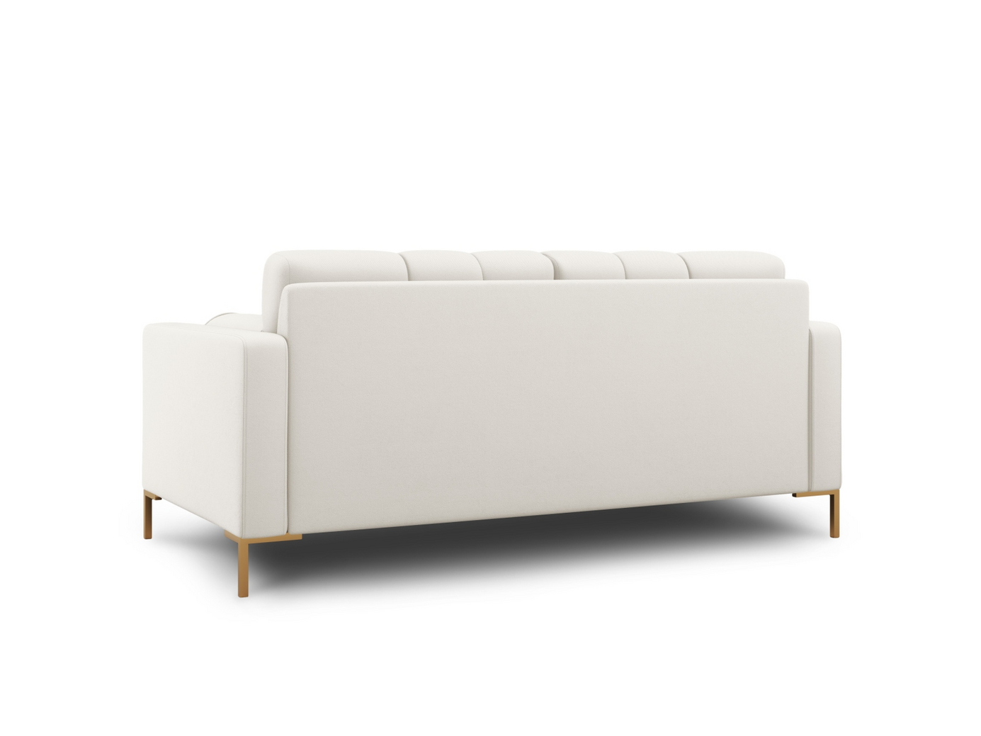 Cosmopolitan Design sofa, "Bali", 2-personers, 152 × 96 × 75 cm, Neve, guldfarvede metalben