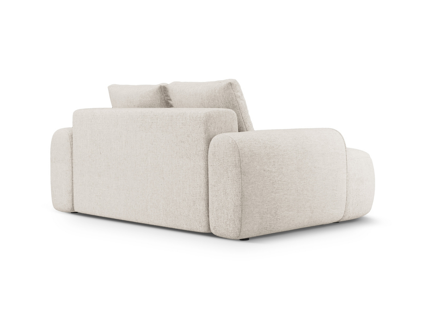 Cosmopolitan Design sofa, "Linz", 2-personers, 175 × 100 × 84 cm, Sorella, sorte plastben