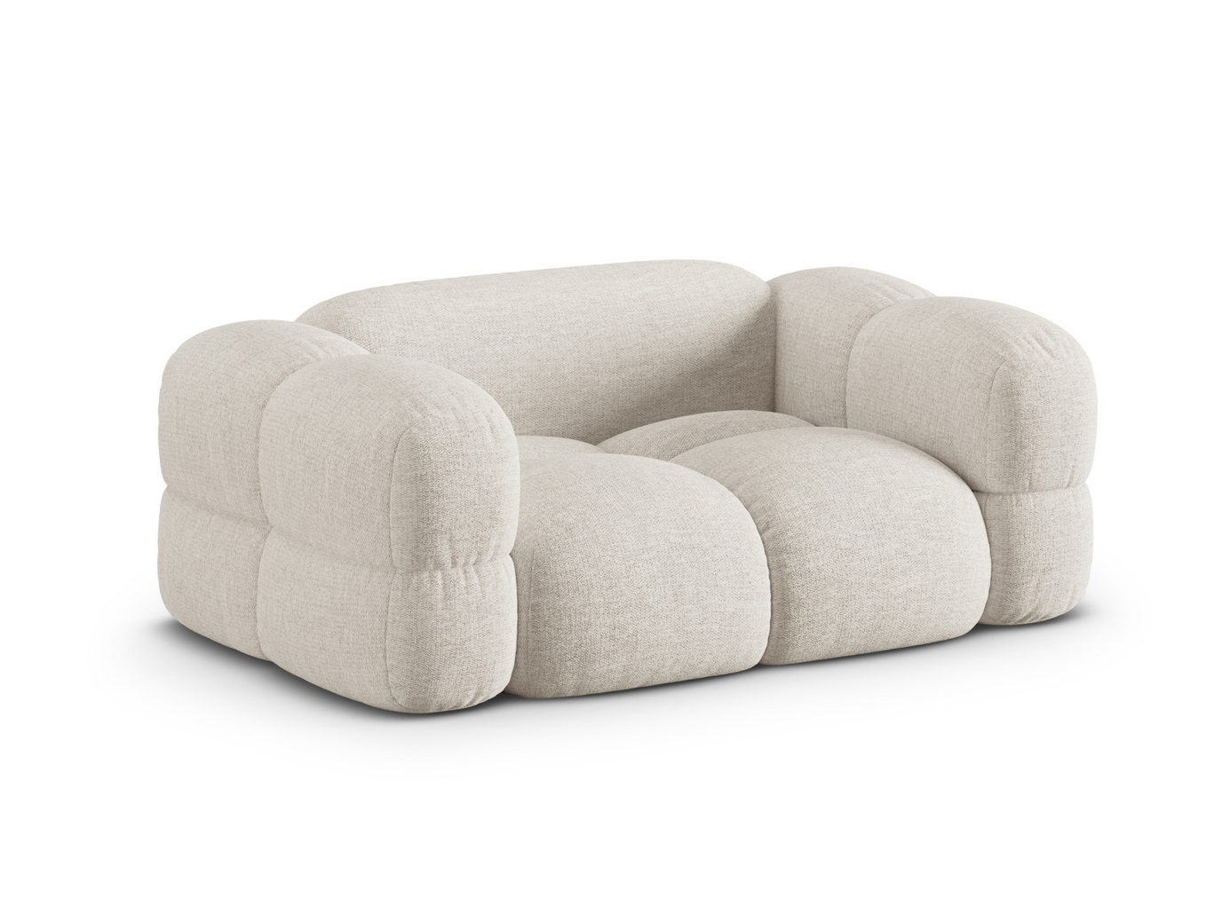 Cosmopolitan Design sofa, "Loretto", 2-personers, 180 × 100 × 68 cm, Sorella, sorte plastben
