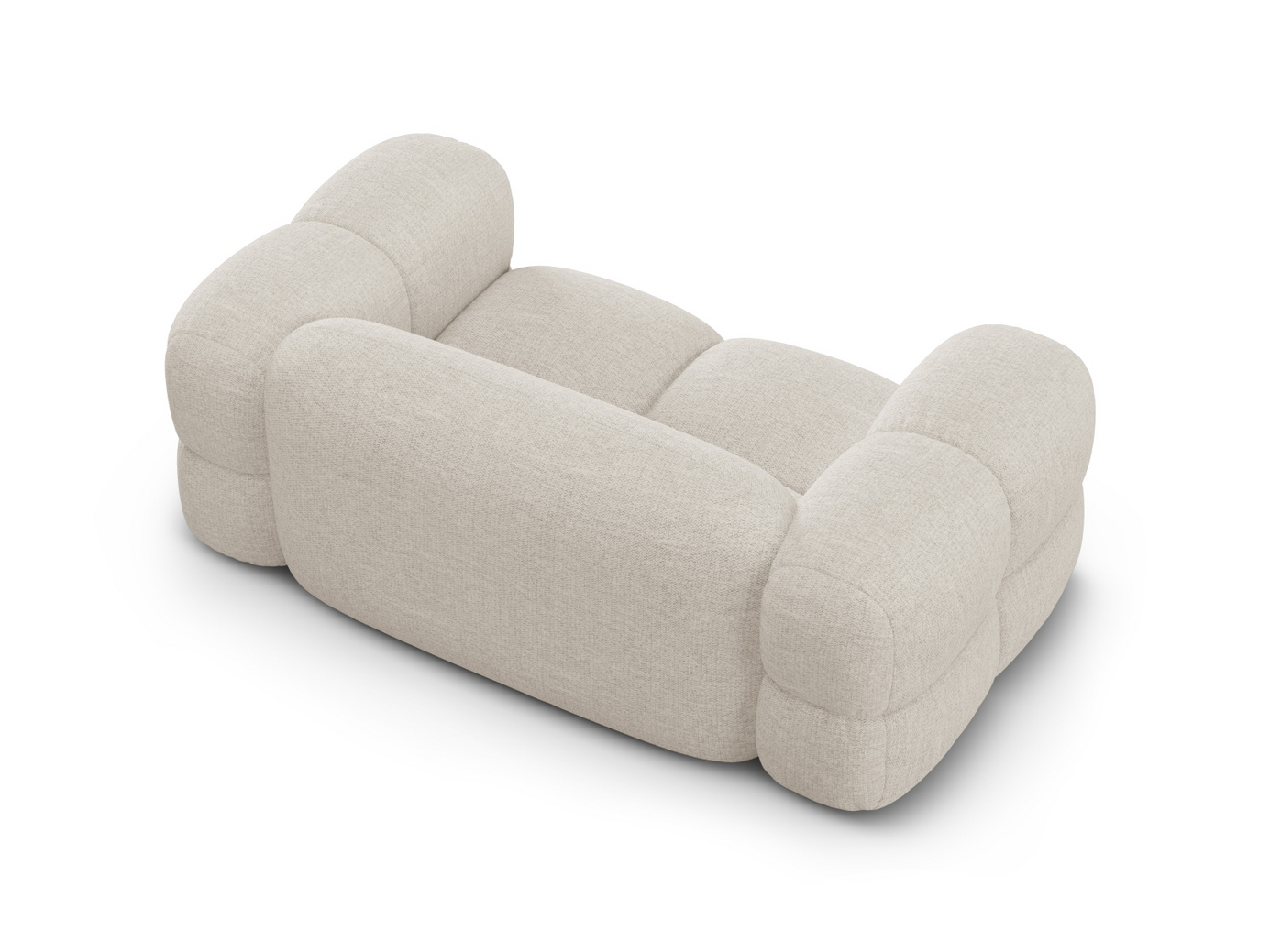 Cosmopolitan Design sofa, "Loretto", 2-personers, 180 × 100 × 68 cm, Sorella, sorte plastben