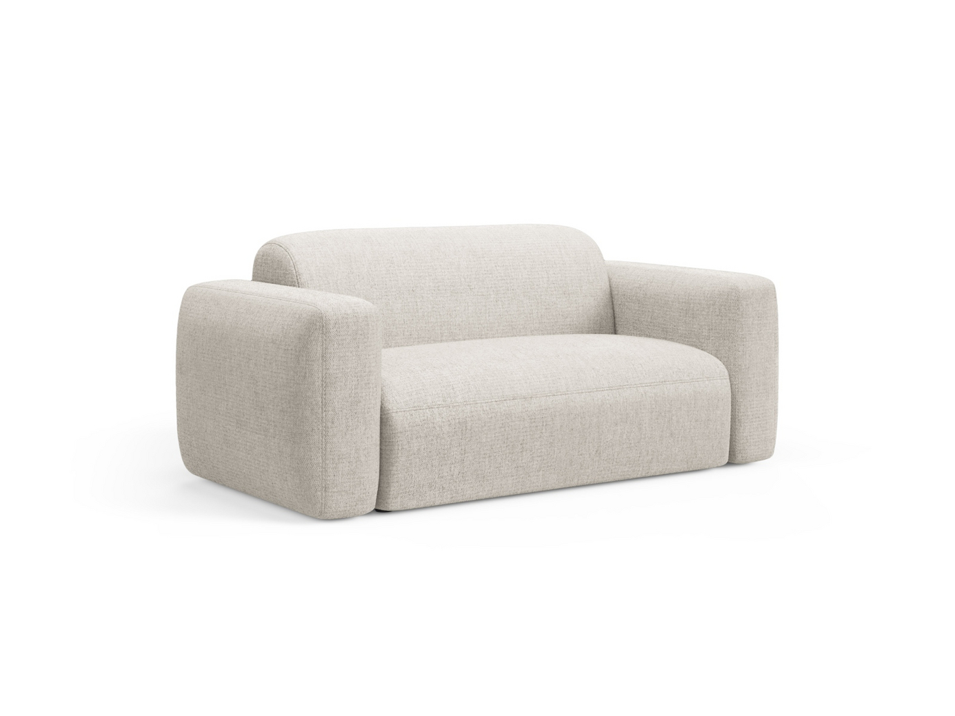 Cosmopolitan Design modulsofa, "Strino", 2-personers, 180 × 98 × 78 cm, Sorella, sorte plastben