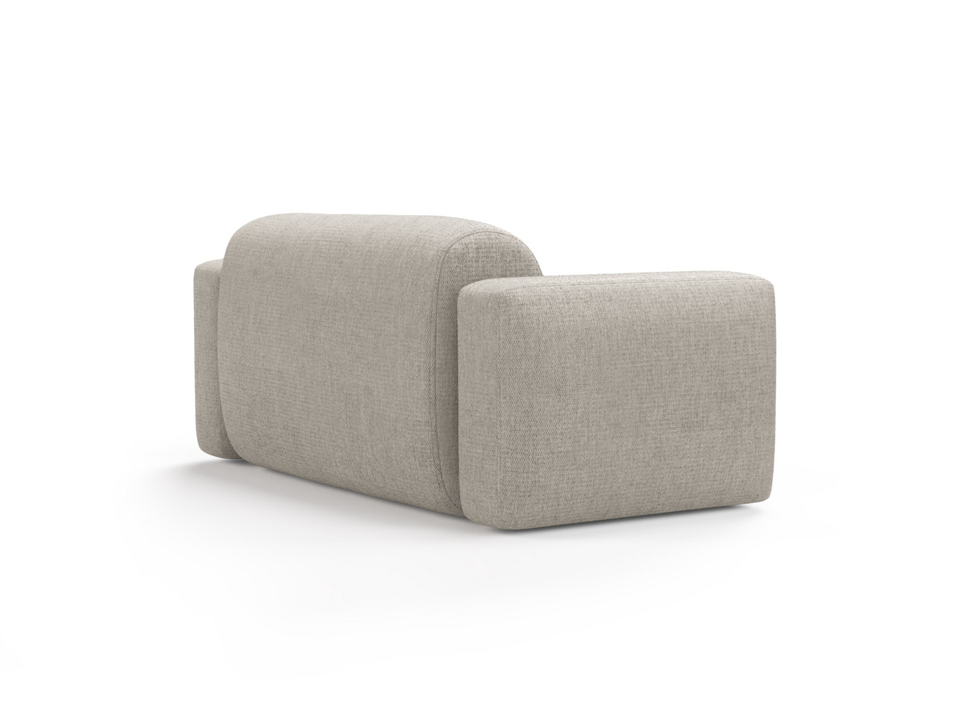 Cosmopolitan Design modulsofa, "Strino", 2-personers, 180 × 98 × 78 cm, Sorella, sorte plastben