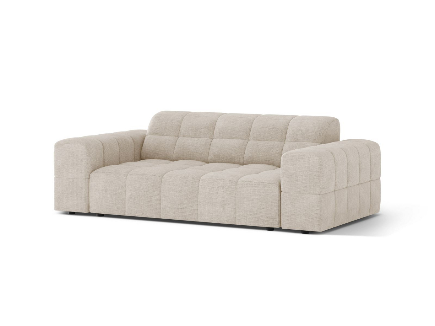Cosmopolitan Design sofa, "Chicago", 2-personers, 178 × 102 × 78 cm, Eden 10, sorte plastben