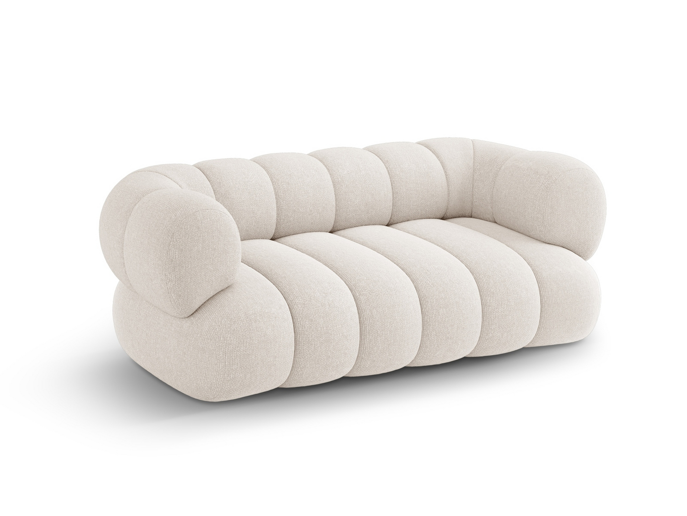 Cosmopolitan Design sofa, "Koge", 2-personers, 180 × 95 × 70 cm, Eden 10, sorte plastben