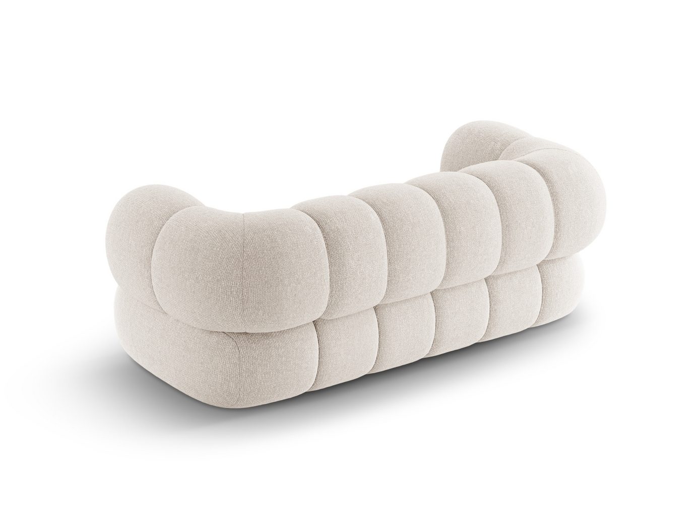 Cosmopolitan Design sofa, "Koge", 2-personers, 180 × 95 × 70 cm, Eden 10, sorte plastben