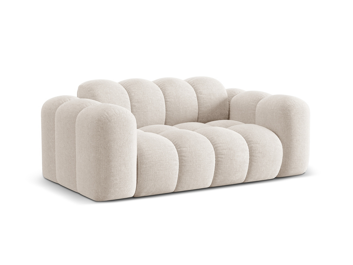 Cosmopolitan Design sofa, "Treno", 2-personers, 180 × 94 × 70 cm, Eden 10, sorte plastben