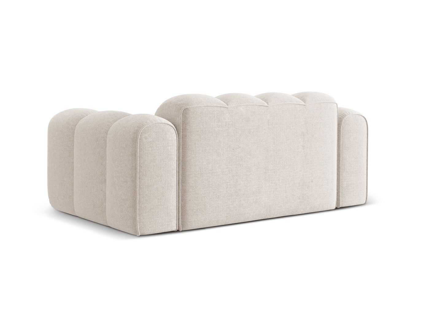Cosmopolitan Design sofa, "Treno", 2-personers, 180 × 94 × 70 cm, Eden 10, sorte plastben