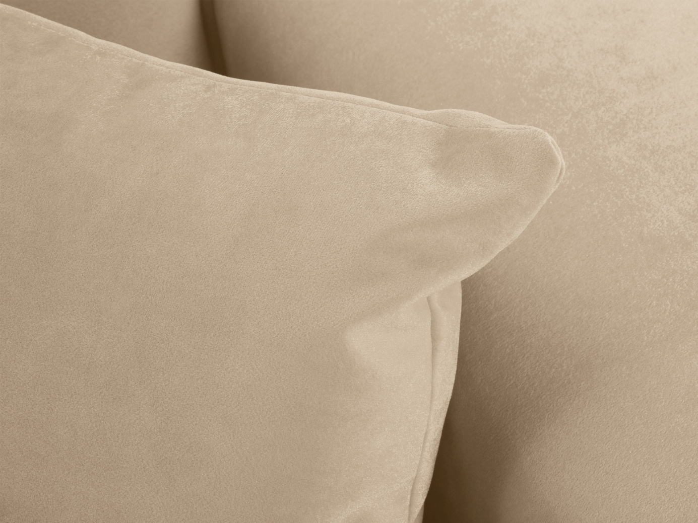 Cosmopolitan Design veloursofa, "Siena", 2-personers, 174 × 92 × 69 cm, Salvador, sorte plastben