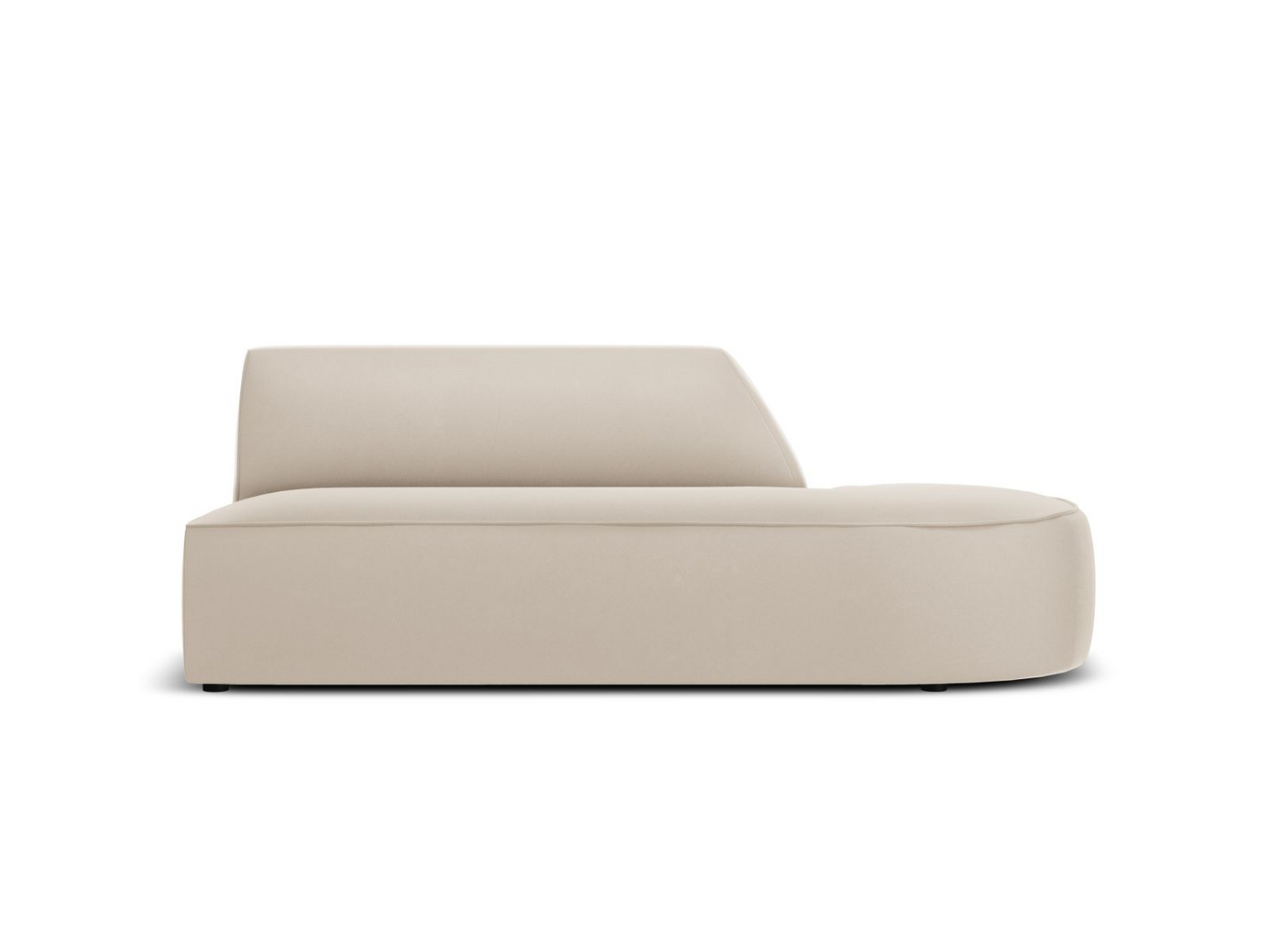 Cosmopolitan Design højrevendt velourmodulsofa, 