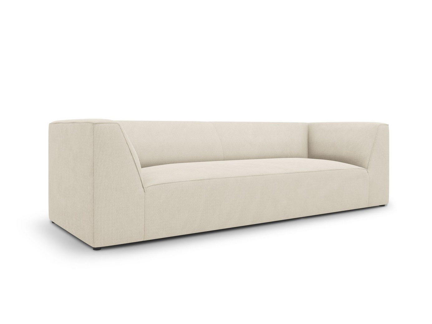Cosmopolitan Design sofa, "Siena", 3-personers, 232 × 92 × 69 cm, Scala, sorte plastben
