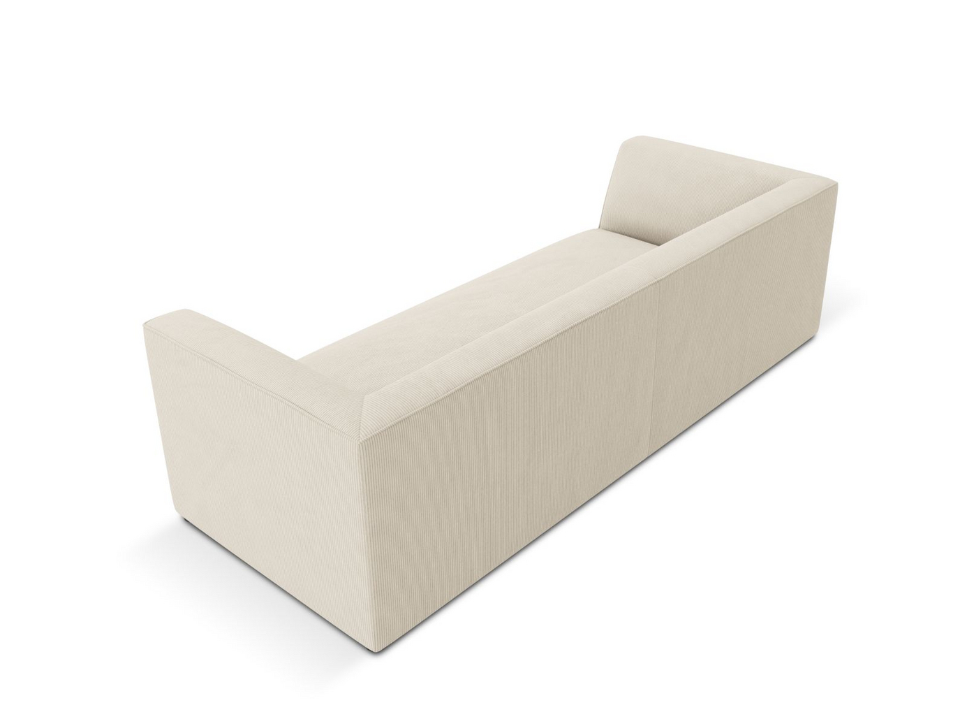 Cosmopolitan Design sofa, "Siena", 3-personers, 232 × 92 × 69 cm, Scala, sorte plastben