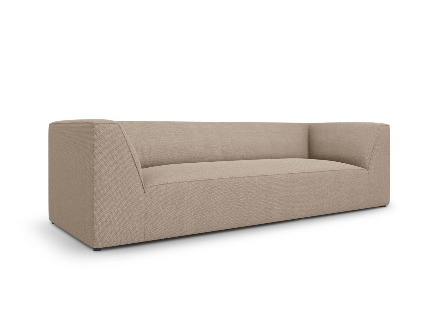 Cosmopolitan Design sofa, "Siena", 3-personers, 232 × 92 × 69 cm, Ottawa, sorte plastben