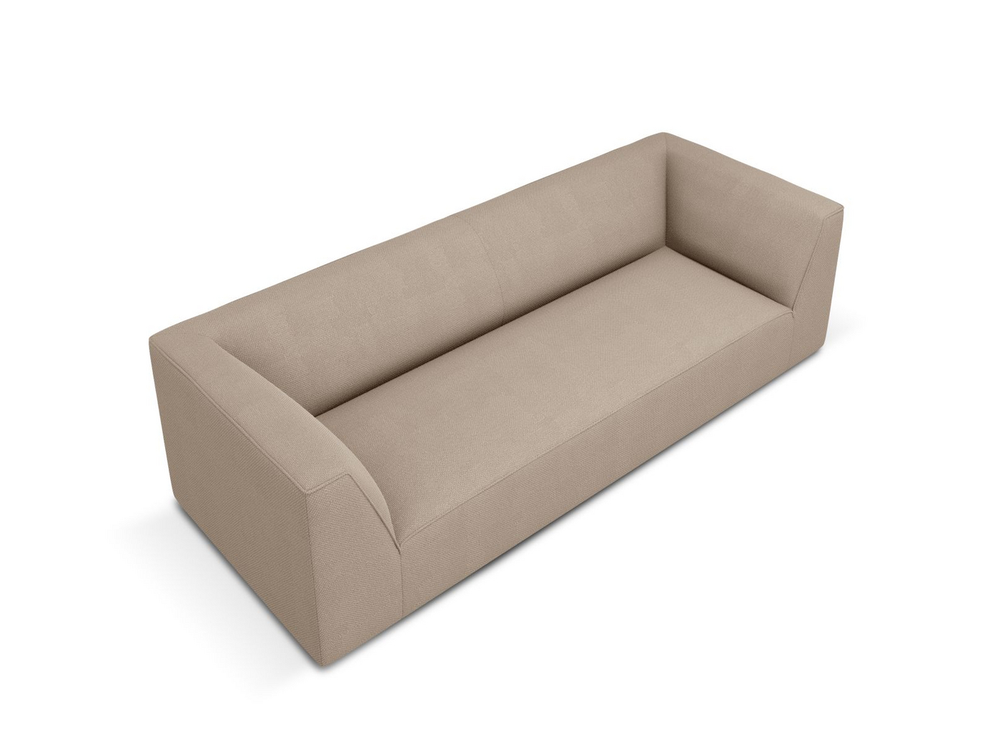 Cosmopolitan Design sofa, "Siena", 3-personers, 232 × 92 × 69 cm, Ottawa, sorte plastben