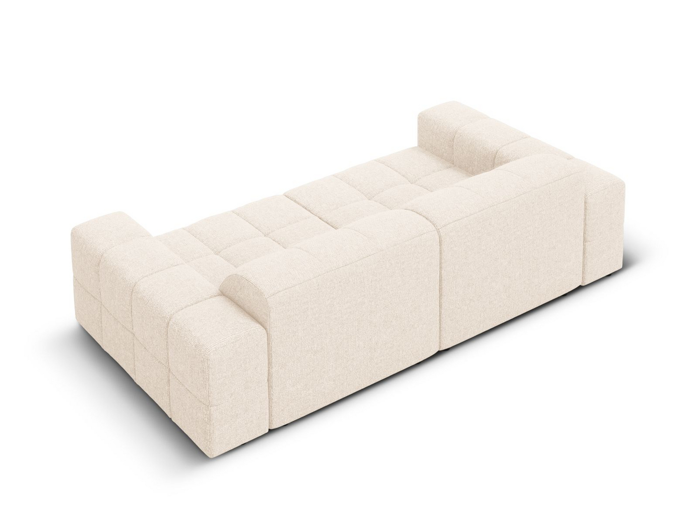 Cosmopolitan Design sofa, "Chicago", 3-personers, 212 × 102 × 78 cm, Haga, sorte plastben
