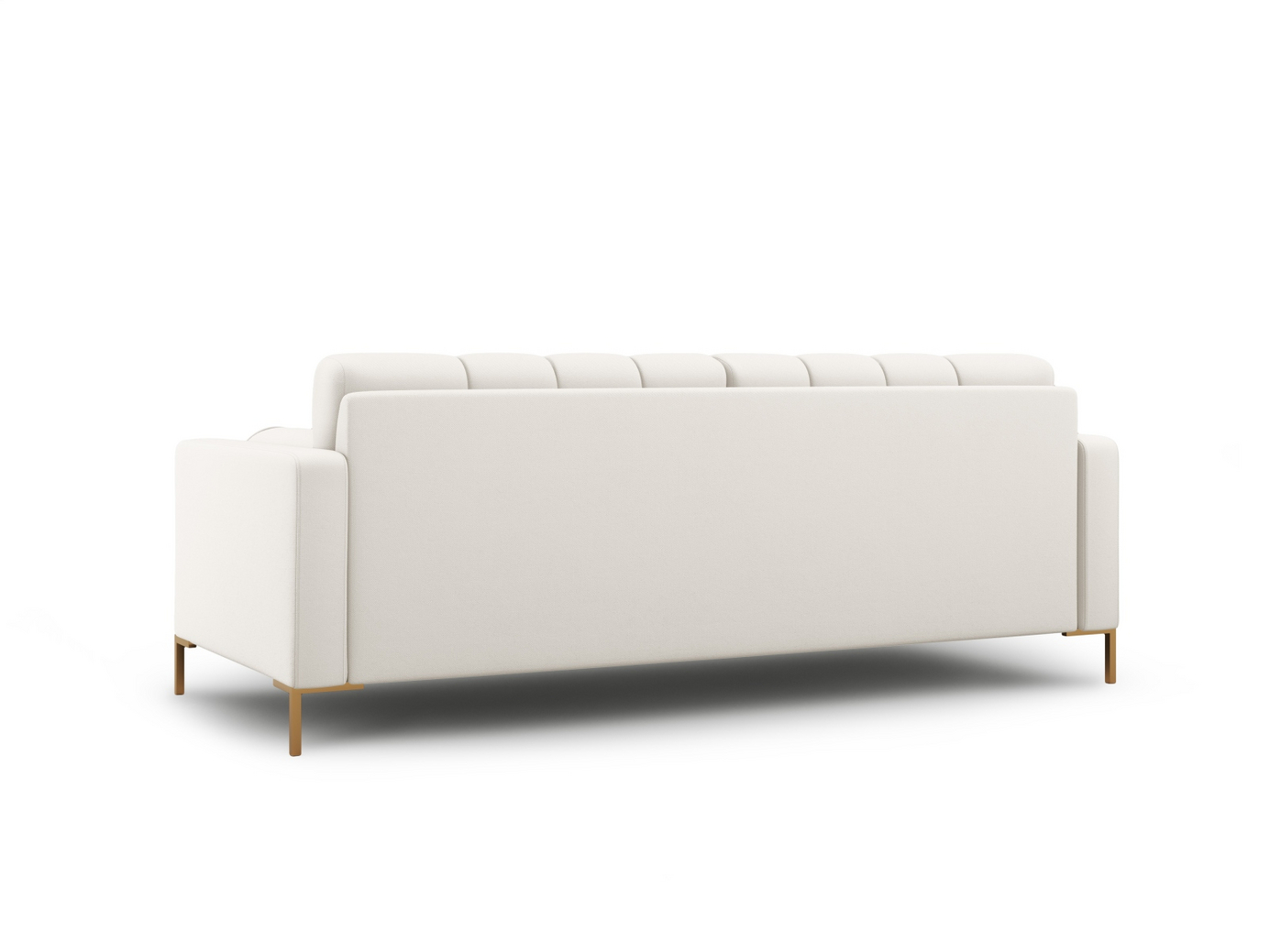 Cosmopolitan Design sofa, "Bali", 3-personers, 177 × 96 × 75 cm, Neve, guldfarvede metalben