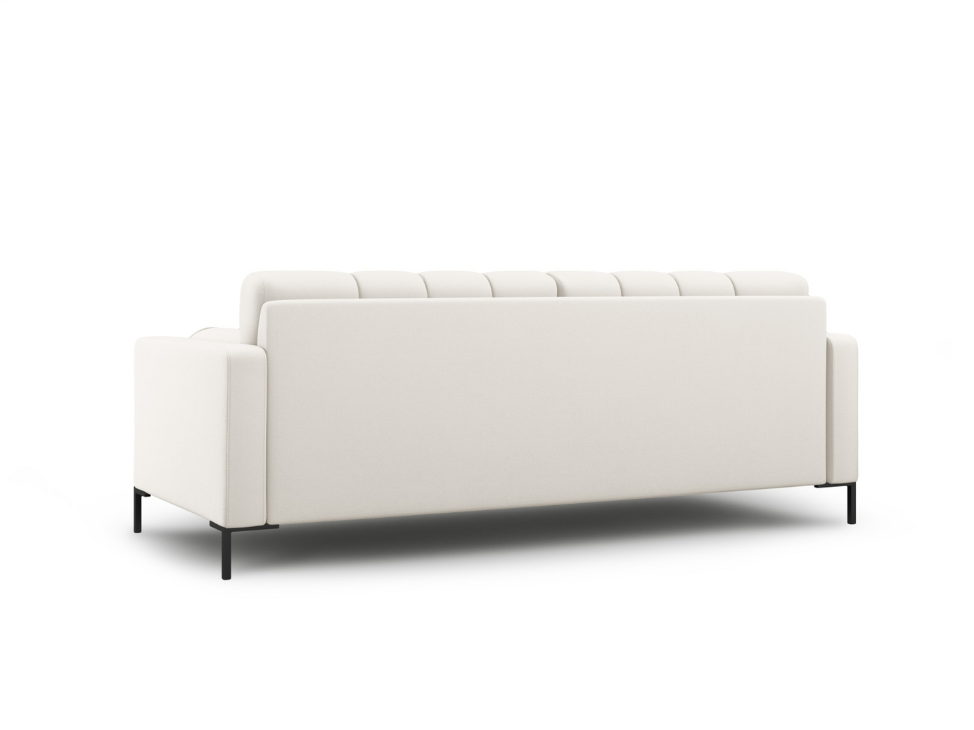 Cosmopolitan Design sofa, "Bali", 3-personers, 177 × 96 × 75 cm, Neve, sorte metalben