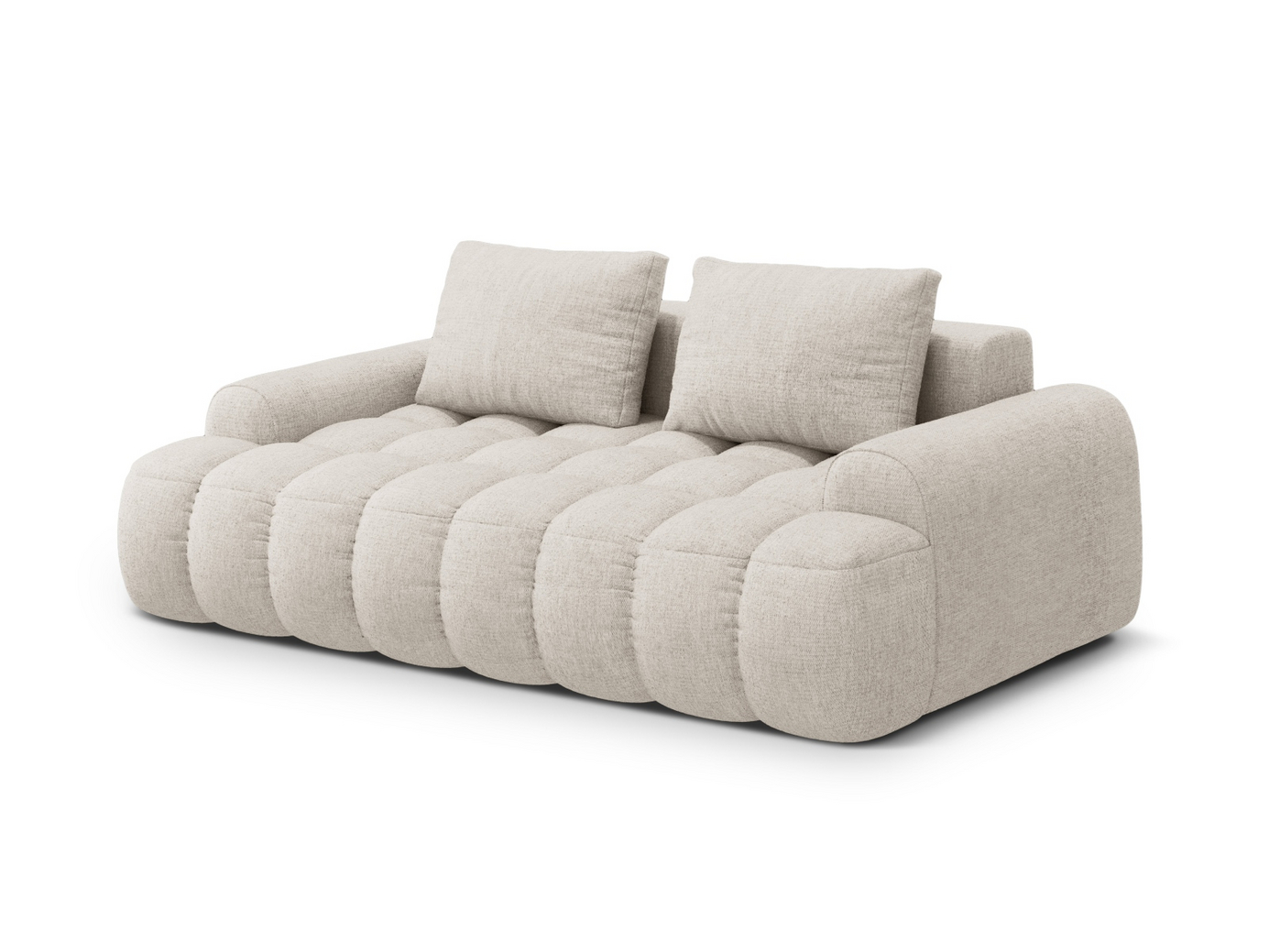 Cosmopolitan Design sofa, "Linz", 3-personers, 200 × 100 × 84 cm, Sorella, sorte plastben