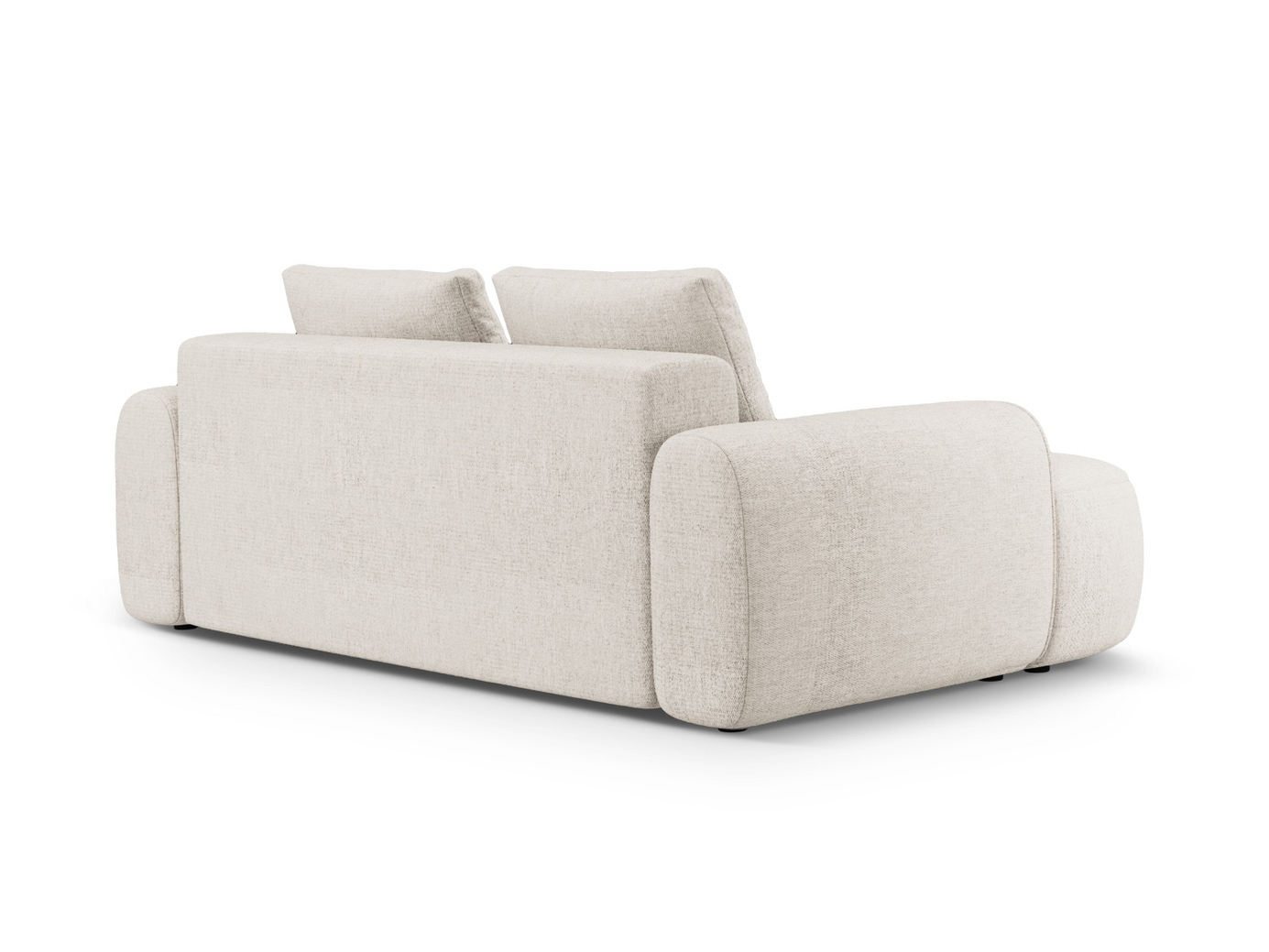 Cosmopolitan Design sofa, "Linz", 3-personers, 200 × 100 × 84 cm, Sorella, sorte plastben