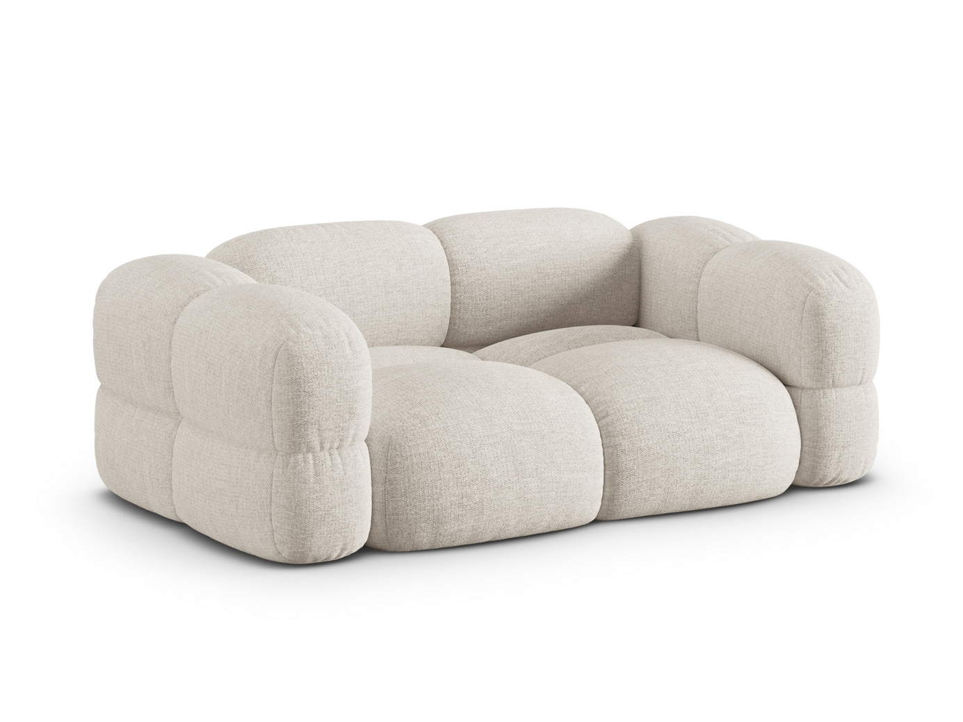 Cosmopolitan Design sofa, "Loretto", 3-personers, 210 × 100 × 68 cm, Sorella, sorte plastben
