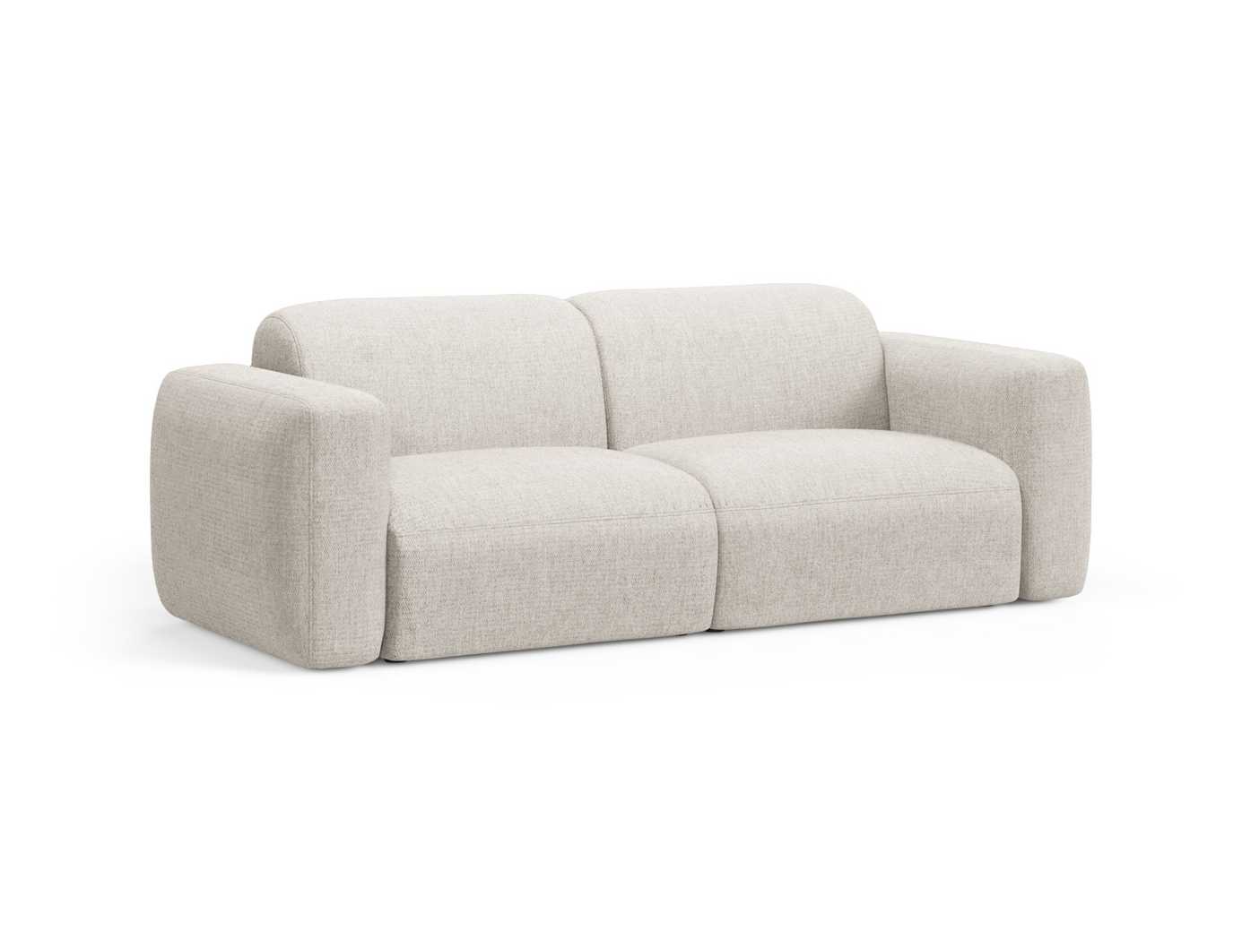 Cosmopolitan Design modulsofa, "Strino", 3-personers, 220 × 98 × 78 cm, Sorella, sorte plastben