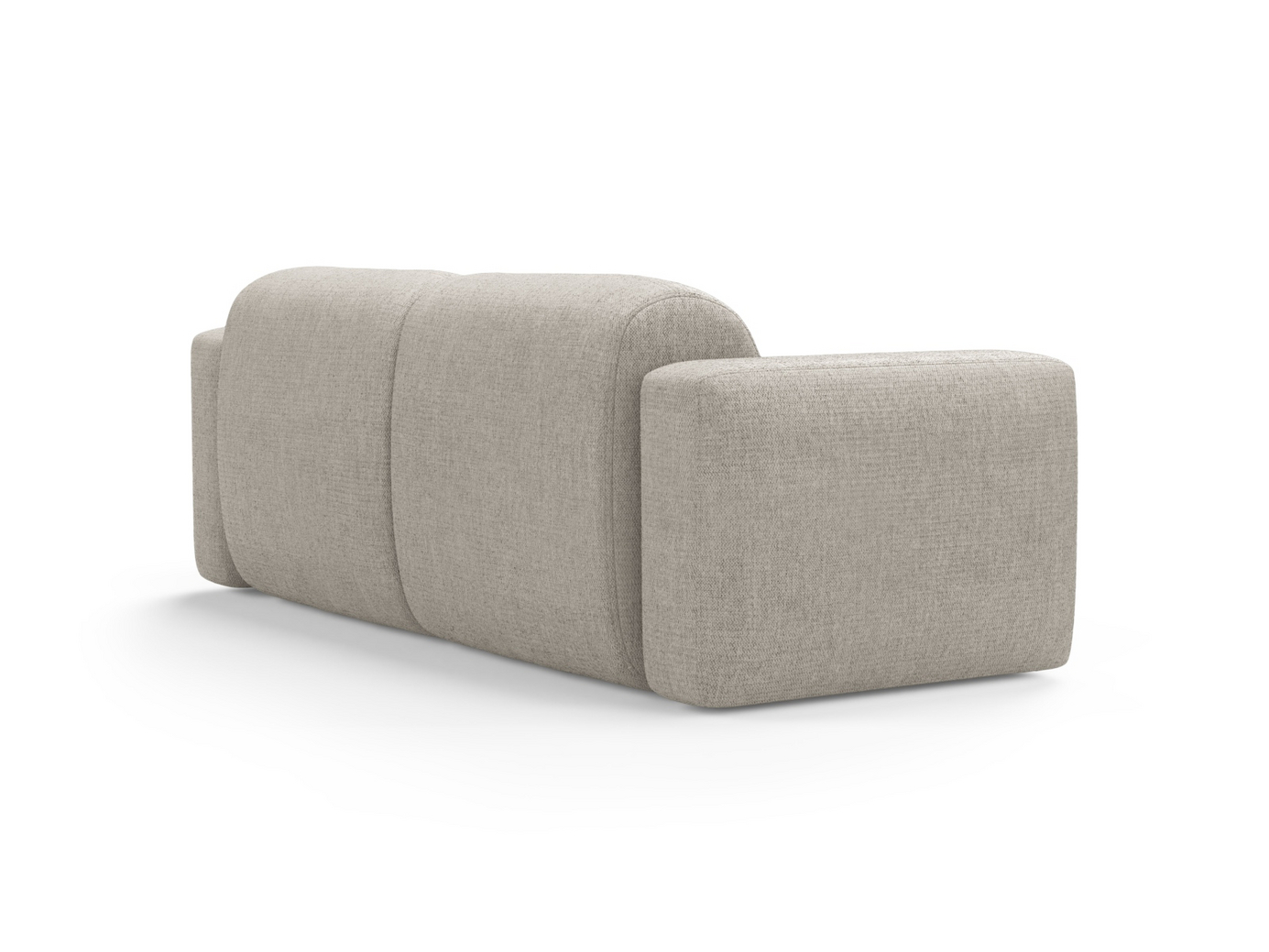 Cosmopolitan Design modulsofa, "Strino", 3-personers, 220 × 98 × 78 cm, Sorella, sorte plastben