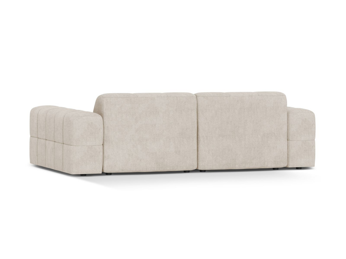 Cosmopolitan Design sofa, "Chicago", 3-personers, 212 × 102 × 78 cm, Eden 10, sorte plastben