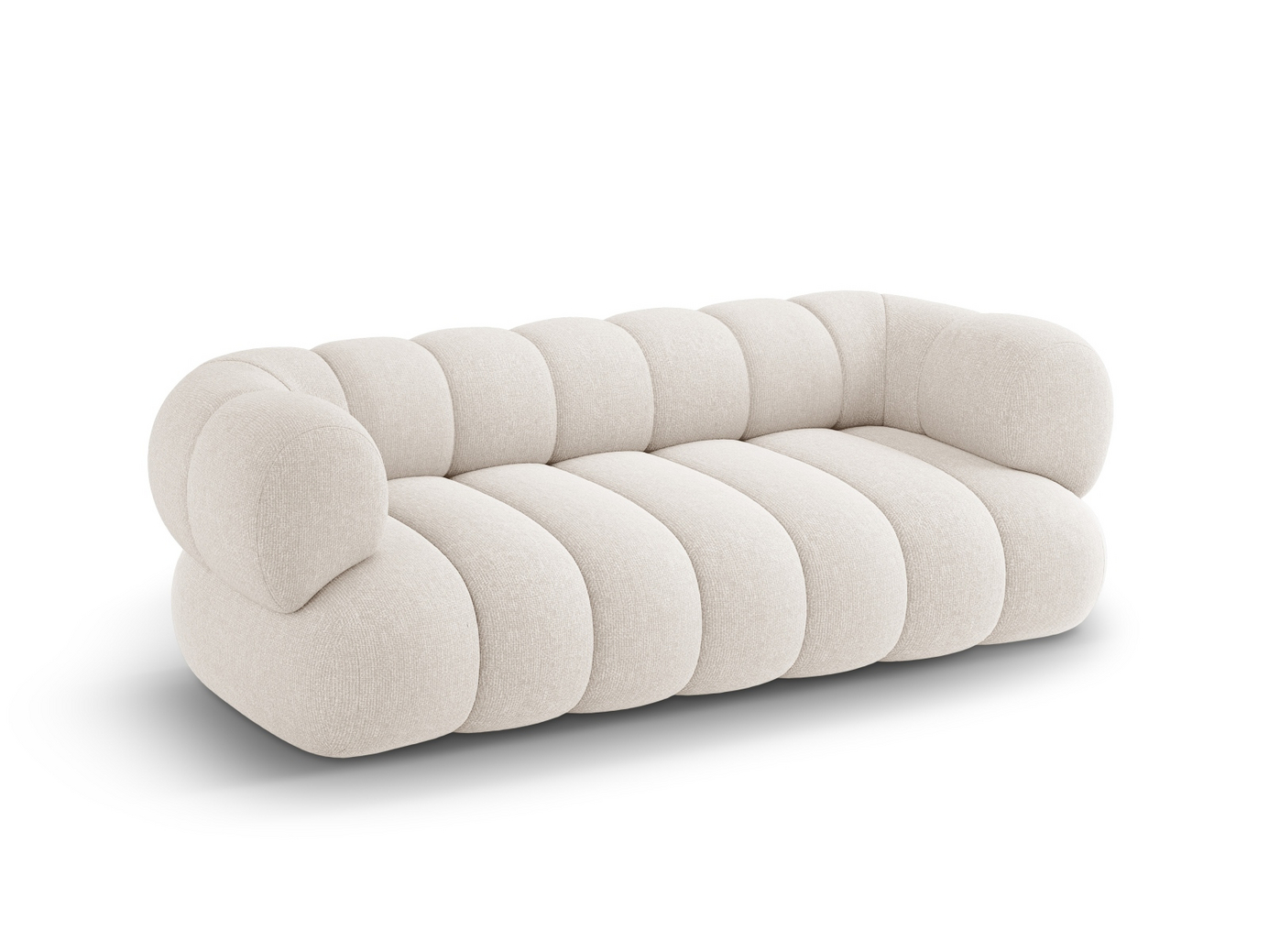 Cosmopolitan Design sofa, "Koge", 3-personers, 210 × 95 × 70 cm, Eden 10, sorte plastben