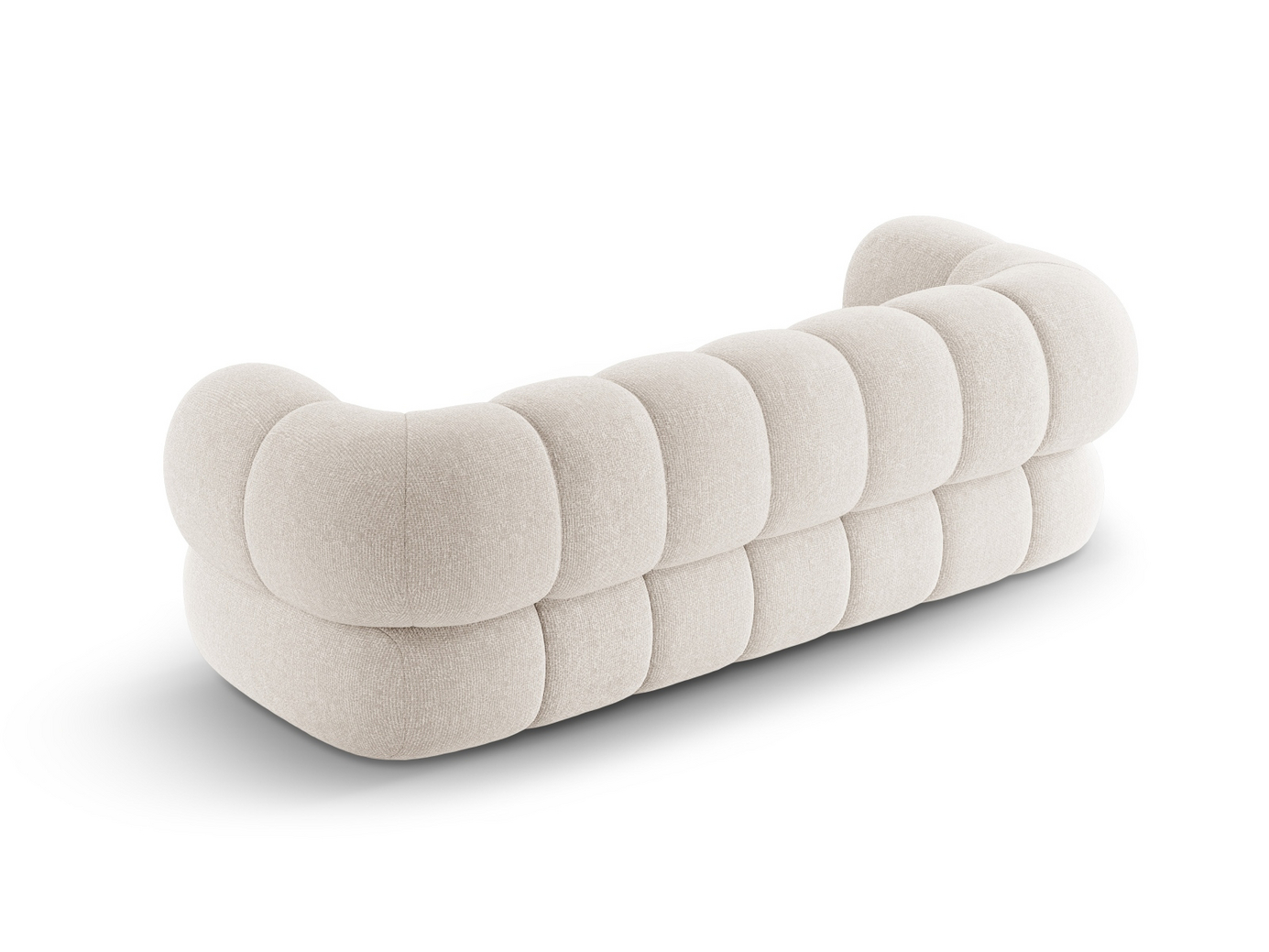 Cosmopolitan Design sofa, "Koge", 3-personers, 210 × 95 × 70 cm, Eden 10, sorte plastben