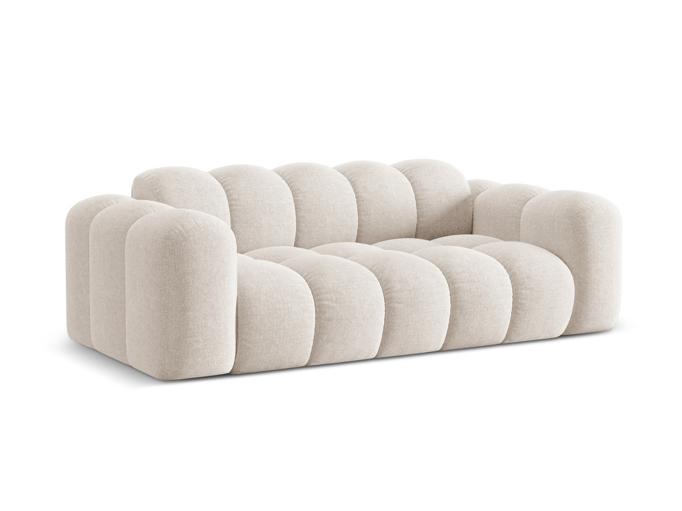 Cosmopolitan Design sofa, "Treno", 3-personers, 210 × 94 × 70 cm, Eden 10, sorte plastben
