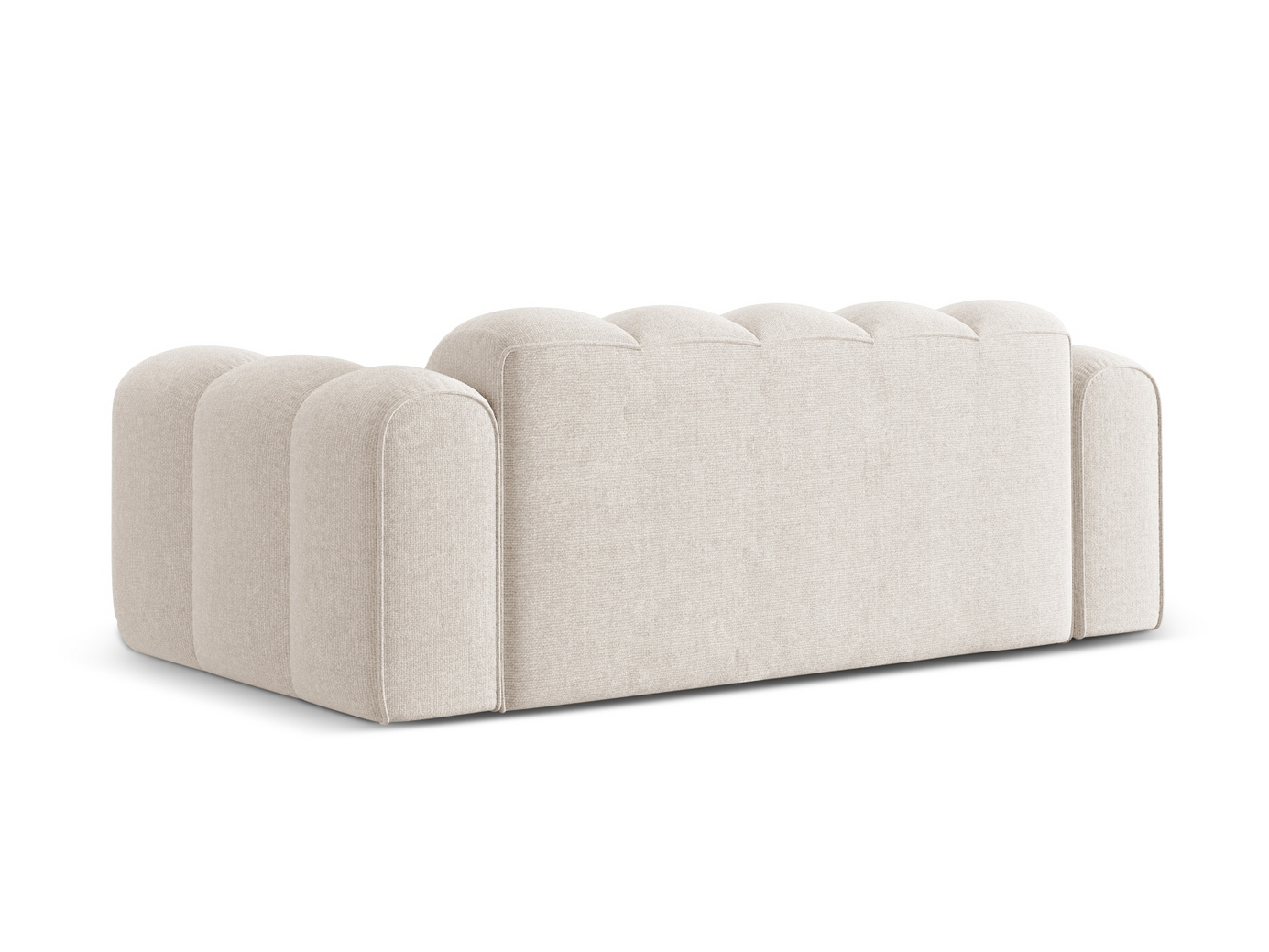 Cosmopolitan Design sofa, "Treno", 3-personers, 210 × 94 × 70 cm, Eden 10, sorte plastben