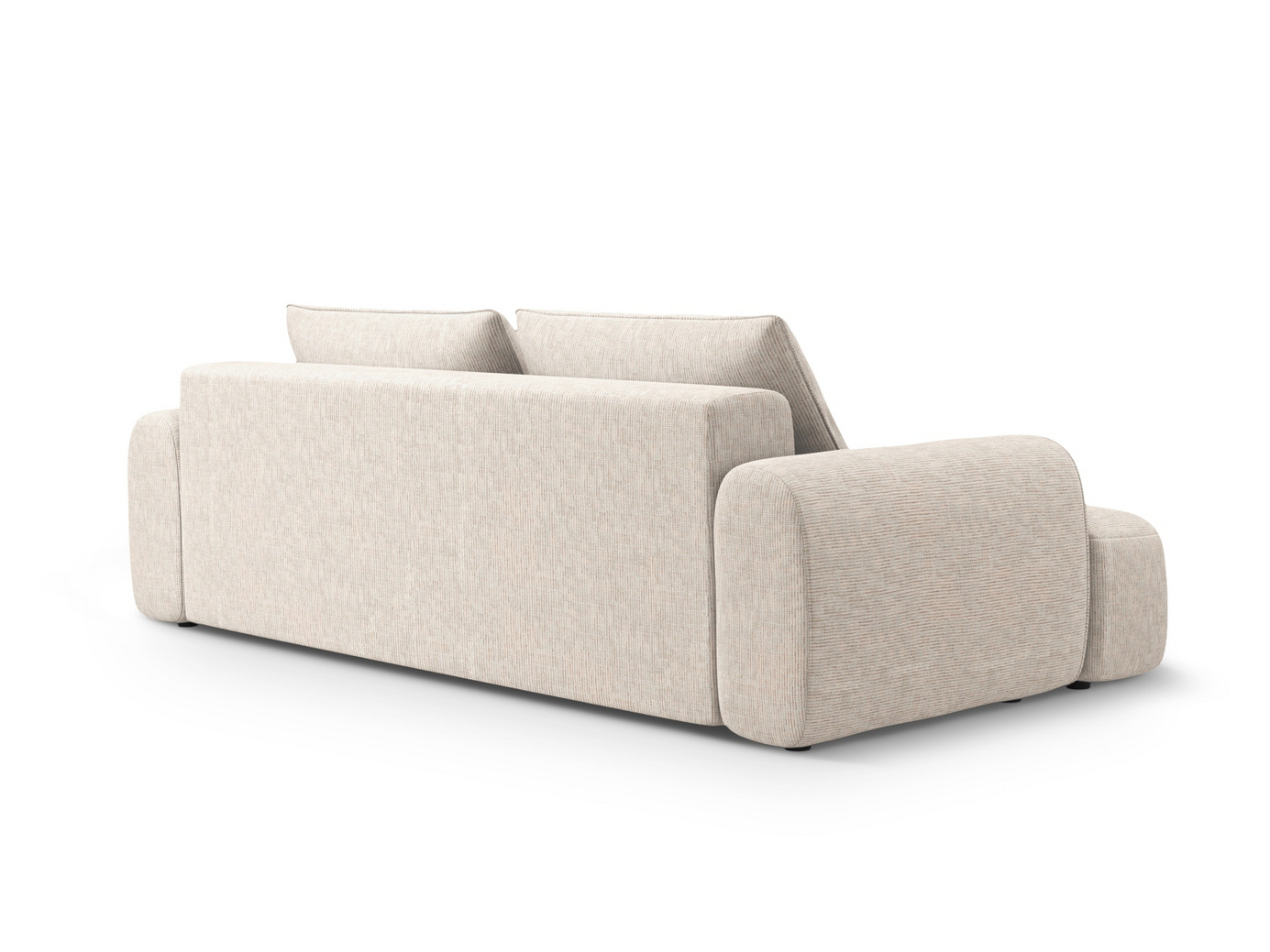 Cosmopolitan Design sofa, "Calma", 3-personers, 200 × 100 × 84 cm, Baltimore, sorte plastben